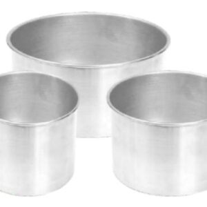 cj. 5 peças assadeiras retangular alta