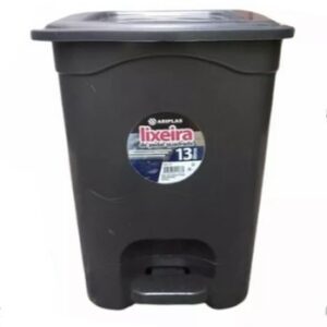 lixeira 13 l quadrada c/ pedal